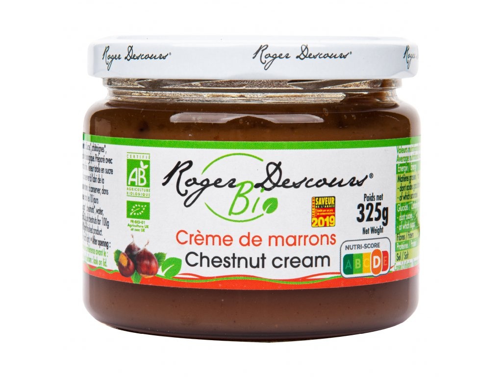 BIO kaštanové pyré s vanilkou 325 g Roger Descours 